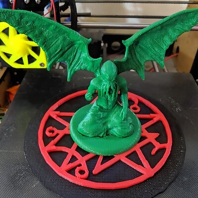 Gate seal base for Cthulhu tabletop miniature