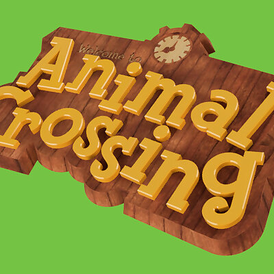 Animal Crossing Sign Logo OLD