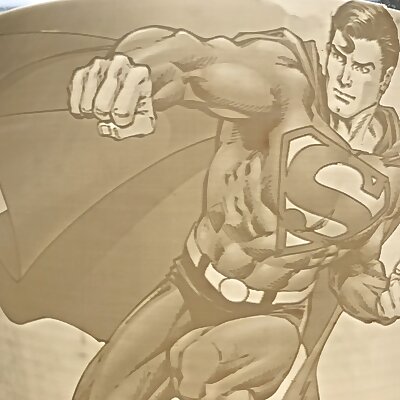 Superman Lithophane