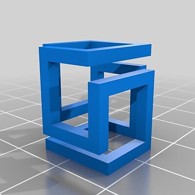 3d Cube Perspective Illusion