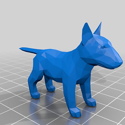 Bull Terrier Low Poly