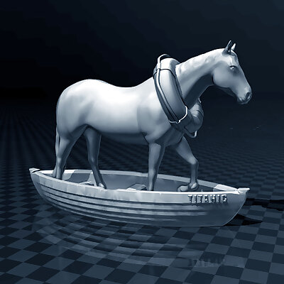 Horse In A Boat