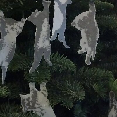Hang in There Kitty Ornaments