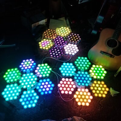 Hexalenses  Large panel RGB pixel lights
