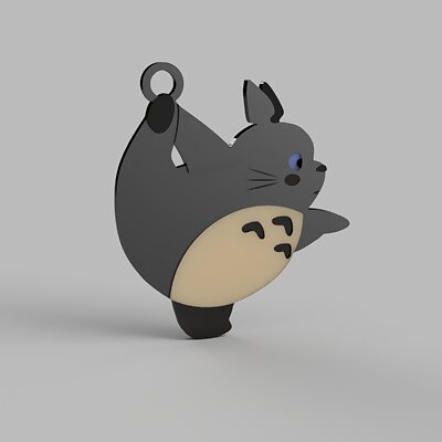 Totoro dancer keychain