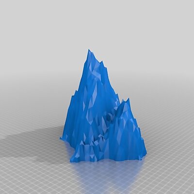 mountains 3d printable  low poly  mountain 3D print