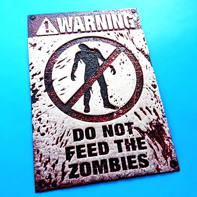 placa Zombies v3 dibujo 3D