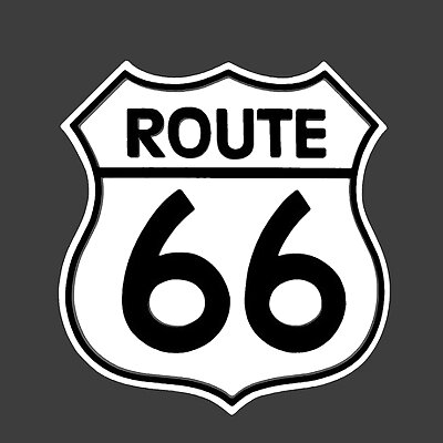 Route 66 Fridge Magnet