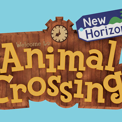 Animal Crossing Sign Logo NEW
