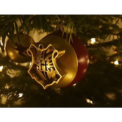 Harry Potter Christmas Ball Hogwarts coat of arms