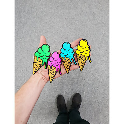 Ice Cream Fridge Magnet