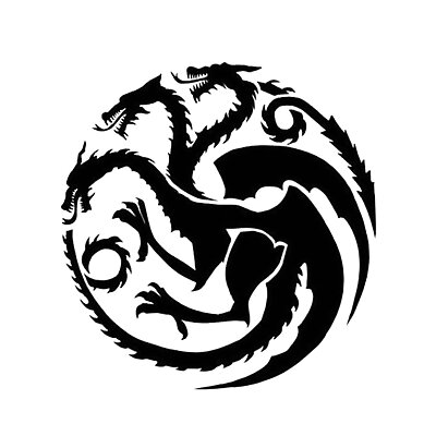 Dragon GoT Stencil