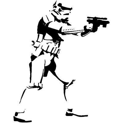 Stormtrooper Wall Stencil