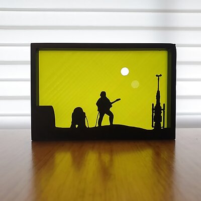 Star Wars Tatooine silhouette ornament