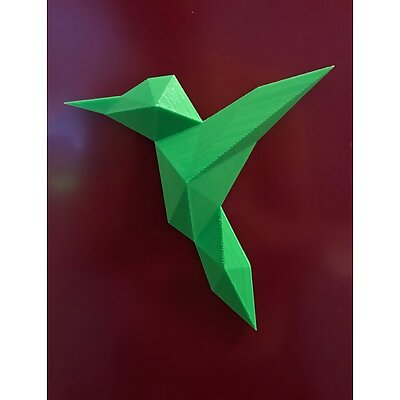 Origami colibri hummingbird