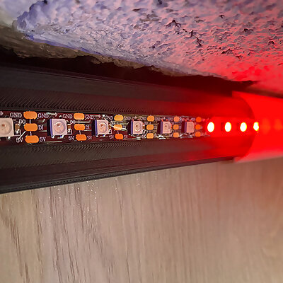 LED Schiene mit Diffusor für WS2812b für 10mm Breite