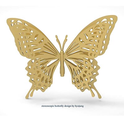 Stereoscopic Butterfly wall decoration  art
