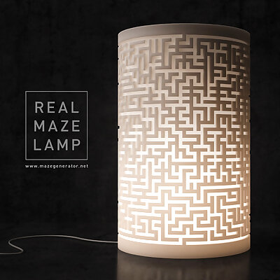 Generative design Real maze lamp LQ
