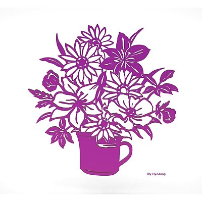 A Vase of Flowers Decoration Art