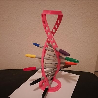 DNA Helix PEN Holder  bigger version of pencil version