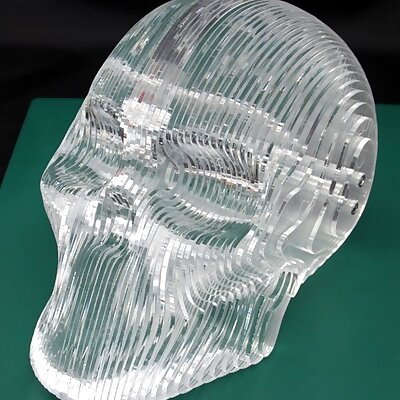 havy Crystal Skull  Acrylic Laser cut WS2812 LED Illumination