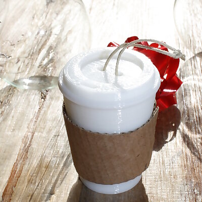 EcoFriendly Coffee Cup Christmas Ornament