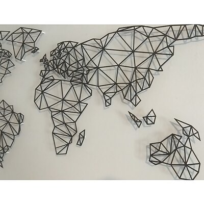 world map triangular