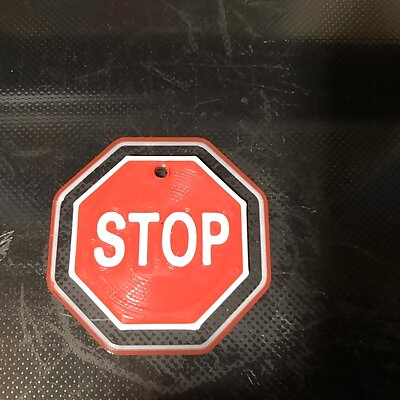 Stop Sign multicolor with and without hole