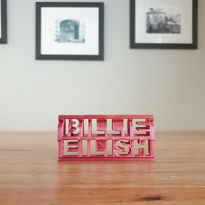 Billie Eilish 3d flip ornament