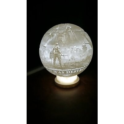 Demons Soul lamp with clip on base
