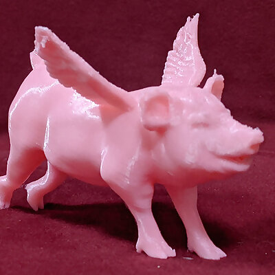 Flying Pig with Wings