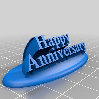 Happy Anniversary sweeping text model