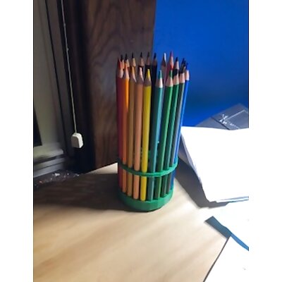 Spinning Colored Pencil Holder