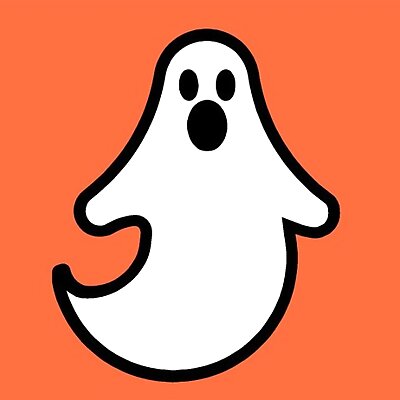 Ghost Fridge Magnet  Halloween