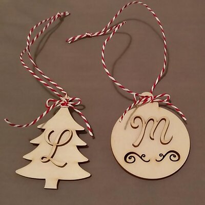 Personalized holiday decorations and gift tags