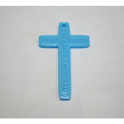 Simple Jesus Christ Is Our Savior Cross Can Ba A Key Chain Cross with wording