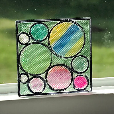 Stained Glass or Sun Catcher Prototype  Circles