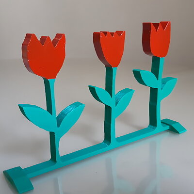 Handmade tulips for womens day 8th of March