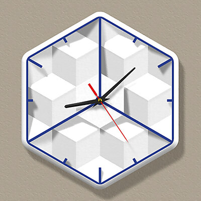 clock HEXACUBIC wallclock