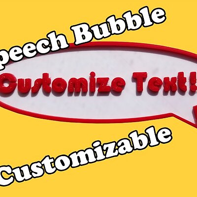 Speech Bubble Customizable