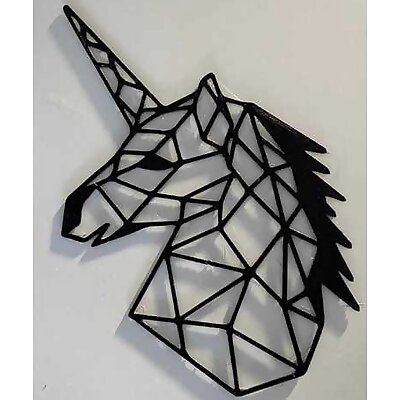 Unicorn 2D Origami Art