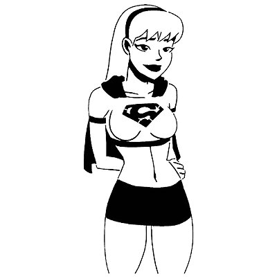 Super Girl stencil 7