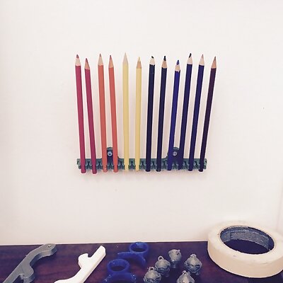 Extra Hand Colored Pencil Holder