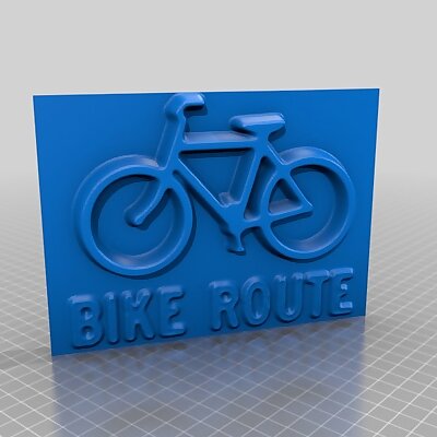 Bike Route Sign