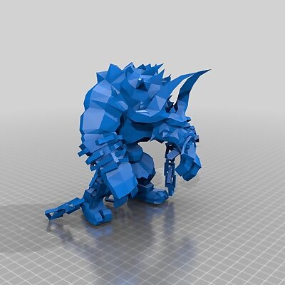 Low poly Alistar from league of legends