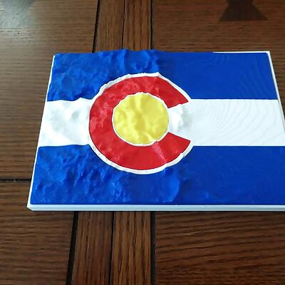 Colorado Terrain Flag Frame