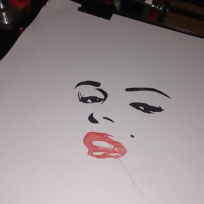 Marilyn Monroe Red Lips for Pen Adapter