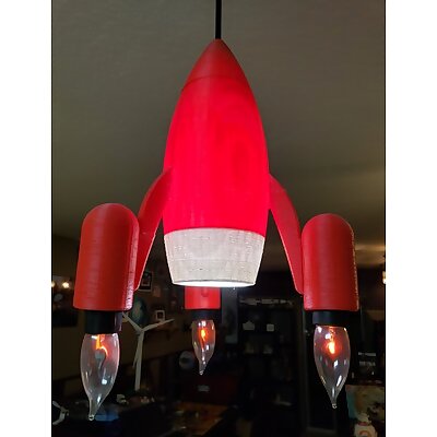 Rocket Flame Lamp