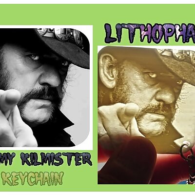 LITOFANIA LLAVERO Lemmy Kilmister