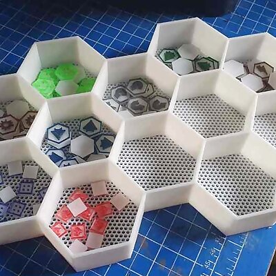 Hexagon Box with 12 Compartments